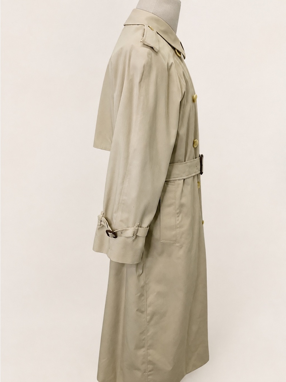Authenticated Vintage Burberrys London Trench Coat Beige Size 10 Made in England - Picture 3 of 8